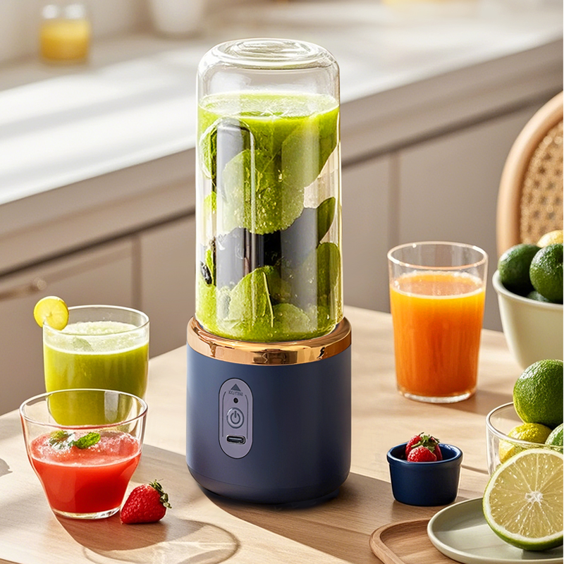 Portable Blender Usb Rechargeable - Mini-USB-Aufladbarer Tragbarer Mixer, Persönlicher Entsafter-Becher für