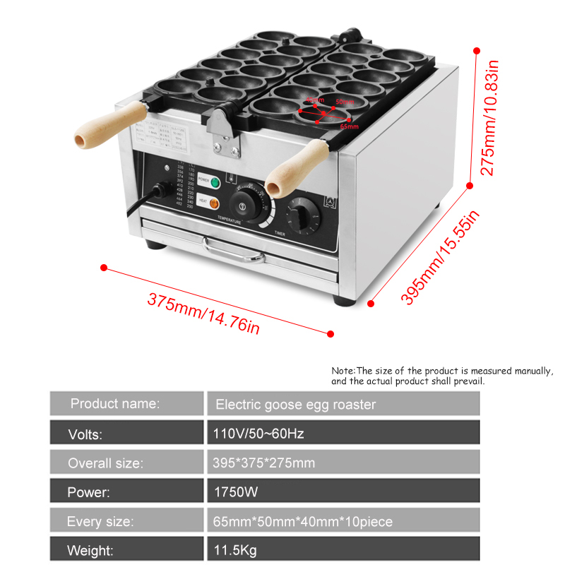 HPH2O 12-Loch Gänseei-förmige  – Mini Waffle Maker Machine Bewertung und Preis